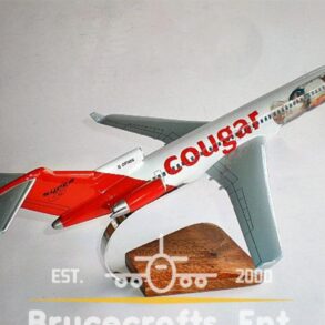 Model of B727-200 Cougar with detailed craftsmanship.